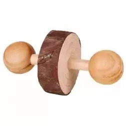 Halteres Em Madeira Natural 9x4,5 Cm emb. C/ 2 Trixie - 1040060872
