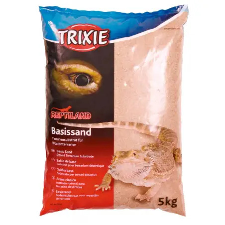 Reptil. Subst./areia Base P/ Terrario 5 Kg amarela Trixie - 1040350270