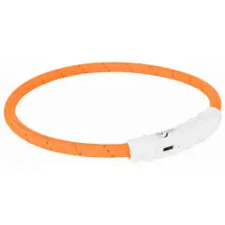 Colar Luminoso "flash Light Usb" Xs-s 35 Cm laranj Trixie - 1040080779