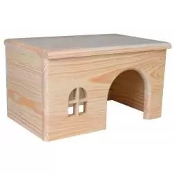 Casa Em Madeira De Pinho P/ Porq. Da India 28x16x18 C Trixie - 1040160045