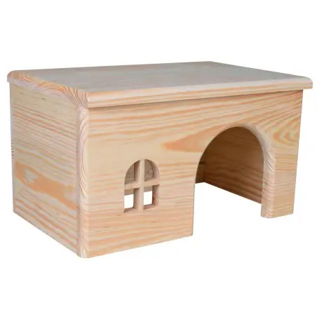 Casa Em Madeira De Pinho P/ Porq. Da India 28x16x18 C Trixie - 1040160045