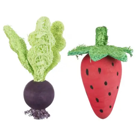 Morango E Beterraba Em Madeira/lufa 6/9 Cm Trixie - 1040060721