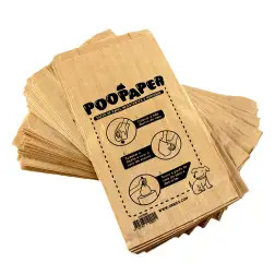 Poopaper - Sacos P/ Dejetos Em Papel emb. C/ 100 EX - 1050090030