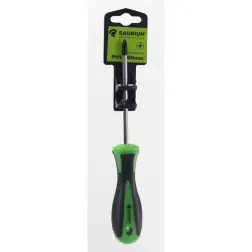 Chave Philips Ph1x100mm Ponta Magnética Chrome Vanad SAURIUM - 1250140110