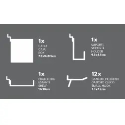 Painel Para Ferramenta 45x45cm  Mader  Hardwa MADER HARDWARE - 1080150036