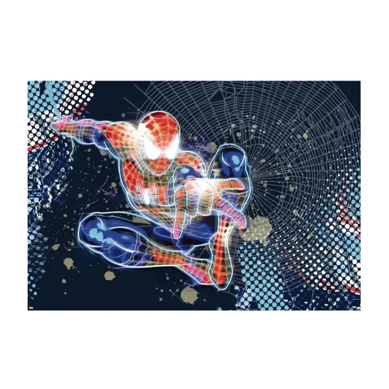 Poster para Parede Spiderman Neon 184x127cm Komar