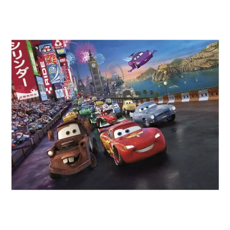 Poster para Parede Cars Race 254x184cm Komar
