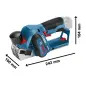 Plaina sem fio - GHO 12V-20 Professional 06015A7001 Bosch Plaina sem fio - GHO 12V-20 Professional 06015A7001 Bosch