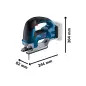 Serra vertical sem fio - GST 18V-155 BC Professional 06015B1002 Bosch Serra vertical sem fio - GST 18V-155 BC Professional 06015B1002 Bosch