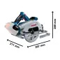 Serra circular sem fio BITURBO - GKS 18V-68 C Professional 06016B5000 Bosch Serra circular sem fio BITURBO - GKS 18V-68 C Professional 06016B5000 Bosch