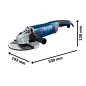 Rebarbadora - GWS 24-180 JZ Professional 06018C2300 Bosch