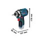 Aparafusadora de impacto sem fio - GDR 12V-105 Professional 06019A6901 Bosch Aparafusadora de impacto sem fio - GDR 12V-105 Professional 06019A6901 Bosch