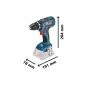 Aparafusadora sem fio - GSR 18V-28 Professional 06019H4100 Bosch Aparafusadora sem fio - GSR 18V-28 Professional 06019H4100 Bosch