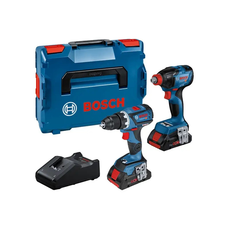 Aparafusadora/chave de impacto sem fio - GDX18V210C+GSR18V60C Professional 06019J0204 Bosch