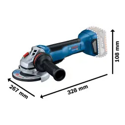 GWS 18V-10 P125 mm+2x5Ah+GAL1880CV+LB - 122071282