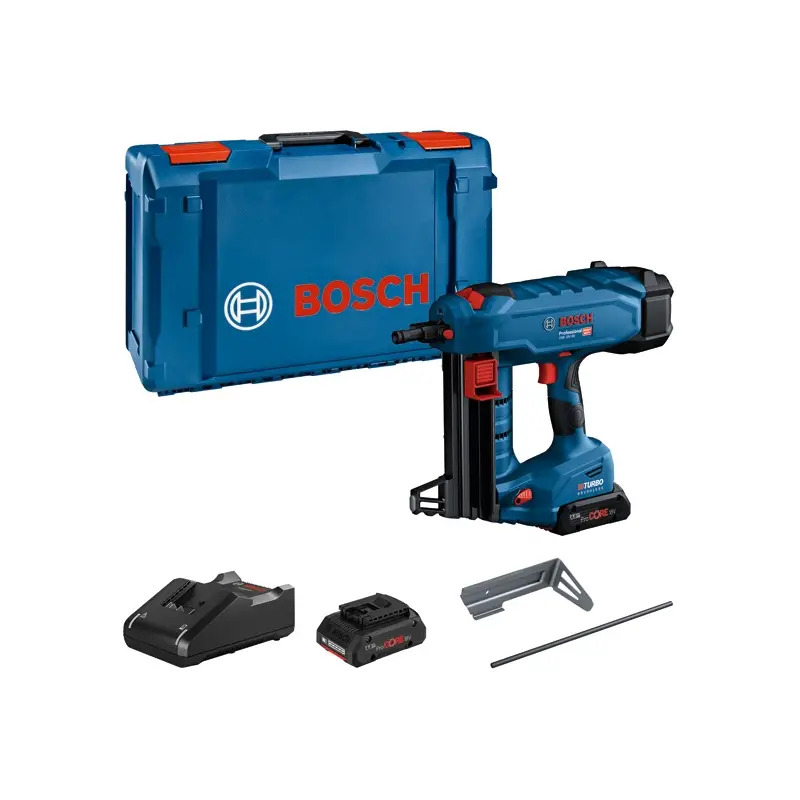 Pistola de pregos pneumática sem fio - GNB18V-38+2x4AhPC+GAL18V-40+L-BOXX-XL Professional 06019L7002 Bosch