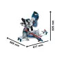 Serra de cortes transversais e de meia esquadria sem fio BITURBO - GCM 18V-216 DC Professional 0601B47000 Bosch
