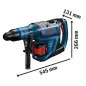 Martelo perfurador sem fio BITURBO SDS max - GBH 18V-45 C Professional 0611913000 Bosch