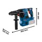Martelo perfurador sem fio SDS plus - GBH 18V-28 CF Professional 0611921001 Bosch Martelo perfurador sem fio SDS plus - GBH 18V-28 CF Professional 0611921001 Bosch