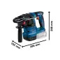 Martelo perfurador sem fio SDS plus - GBH 18V-22 Professional 0611924004 Bosch
