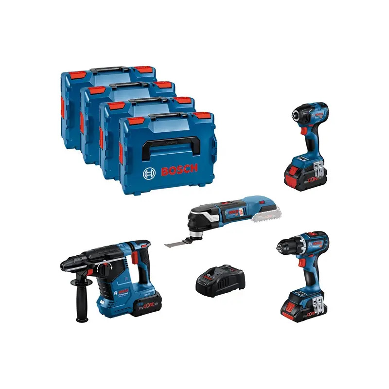KIT18V:GSR+GDR+GBH+GOP+4.0PC+2x5.5PC