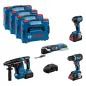 KIT18V:GSR+GDR+GBH+GOP+4.0PC+2x5.5PC