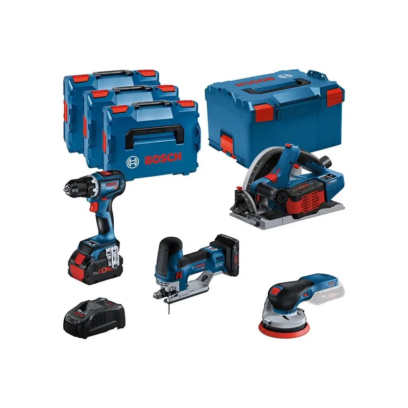 Kit18V:GSR+GKT+GST+GEX+4AhPC+2x5.5Ah