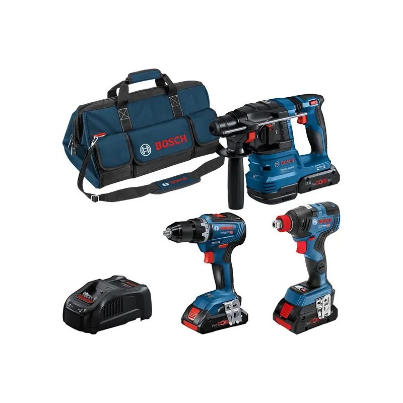 Kit Combo GSR18-55 + GDX 18V-200 + GBH18-22 0615A5003B Bosch