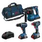 Kit Combo GSR18-55 + GDX 18V-200 + GBH18-22 0615A5003B Bosch
