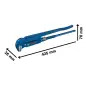 Alicate para tubos 90° 420mm corner pipe