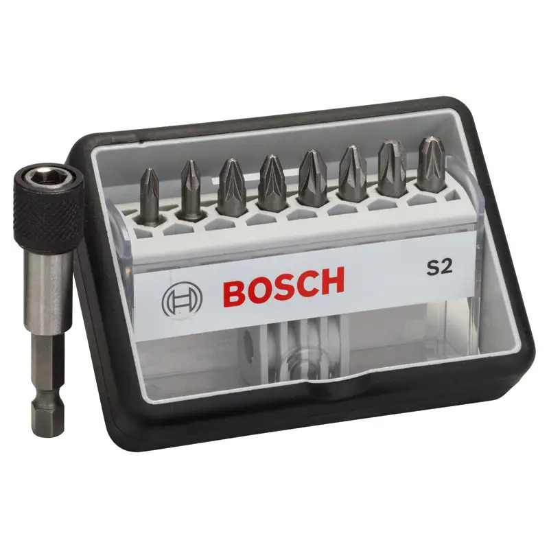 Conjunto de 8+1 pontas de aparafusar Robust Line S extraduras 2607002561 Bosch Conjunto de 8+1 pontas de aparafusar Robust Line S extraduras 2607002561 Bosch