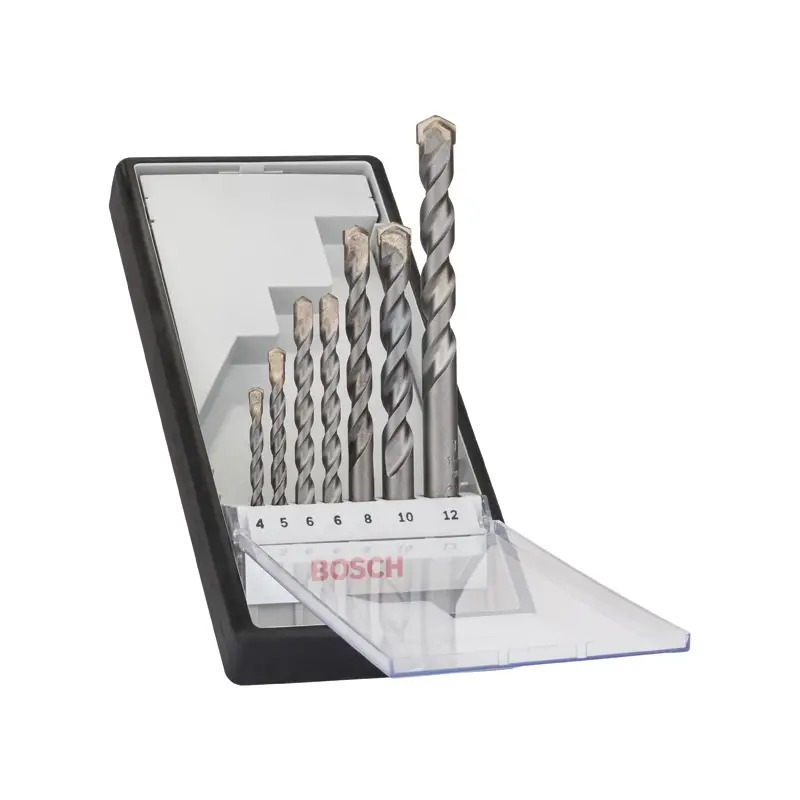Conjunto de brocas para betão Robust Line, 7 unidades, CYL-3, 4 - 12 mm 2607010545 Bosch Conjunto de brocas para betão Robust Line, 7 unidades, CYL-3, 4 - 12 mm 2607010545 Bosch
