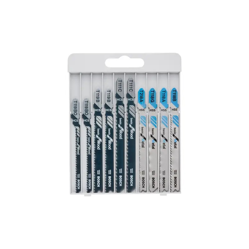 Conjunto de 10 lâminas de serra vertical Basic for Metal and Wood 2607010630 Bosch Conjunto de 10 lâminas de serra vertical Basic for Metal and Wood 2607010630 Bosch