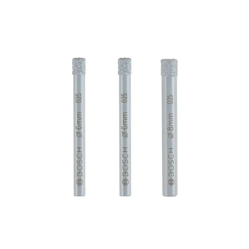 Conjunto de brocas PRO Ceramic dry, 6 x 66, 6 x 66, 8 x 66 mm, 3 peças 2607011626 Bosch Conjunto de brocas PRO Ceramic dry, 6 x 66, 6 x 66, 8 x 66 mm, 3 peças 2607011626 Bosch