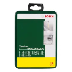 Set de 19 brocas para metal HSS Titanio - 1220680472