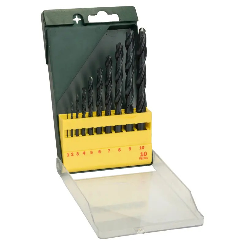 Set de 10 brocas para metal HSS-R