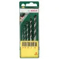 Broca hormigón Set 5 uds 4, 5, 6, 7, 8mm