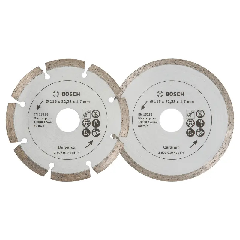 Doble diamante universal+cerâmica: 115mm
