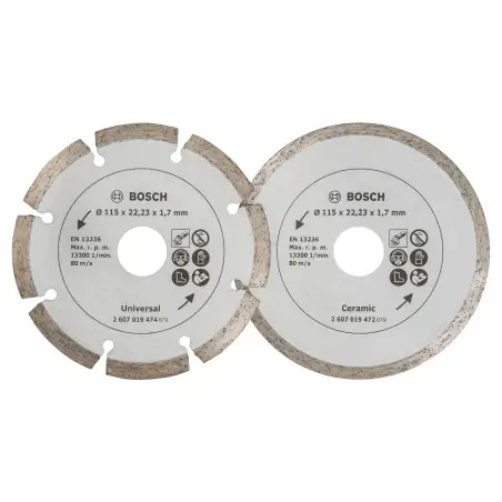 Doble diamante universal+cerâmica: 115mm - 1220680489