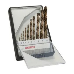 HSS-Co DIN338: Robustline set 10uds:1-10 - 1220680507