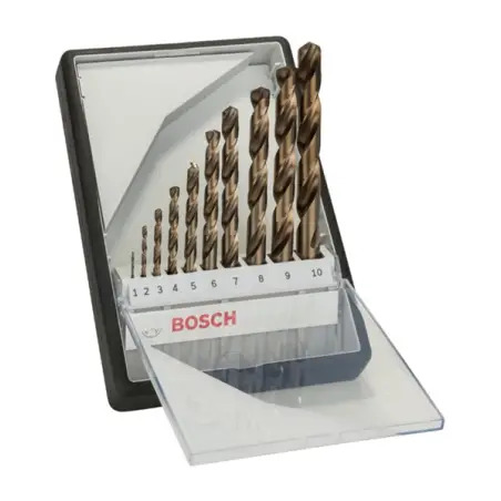 HSS-Co DIN338: Robustline set 10uds:1-10 - 1220680507