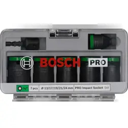 PRO Chave Impact 1/2" Standard 7-PC Set - 1220680576
