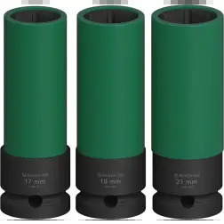 PRO Chave Impact 1/2" Extra Longo 3-PC S - 1220680577