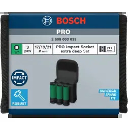 PRO Chave Impact 1/2" Extra Longo 3-PC S #2 - 1220680577
