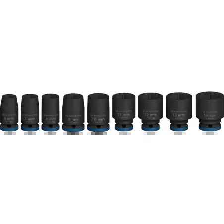 PRO Chave Impact 1/4" Standard 9-PC Set - 1220680578