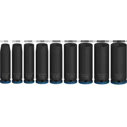 PRO Chave Impact 1/4" Longo 9-PC Set - 1220680579