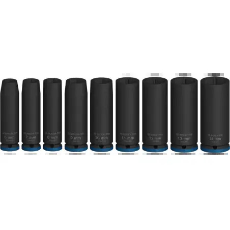 PRO Chave Impact 1/4" Longo 9-PC Set - 1220680579