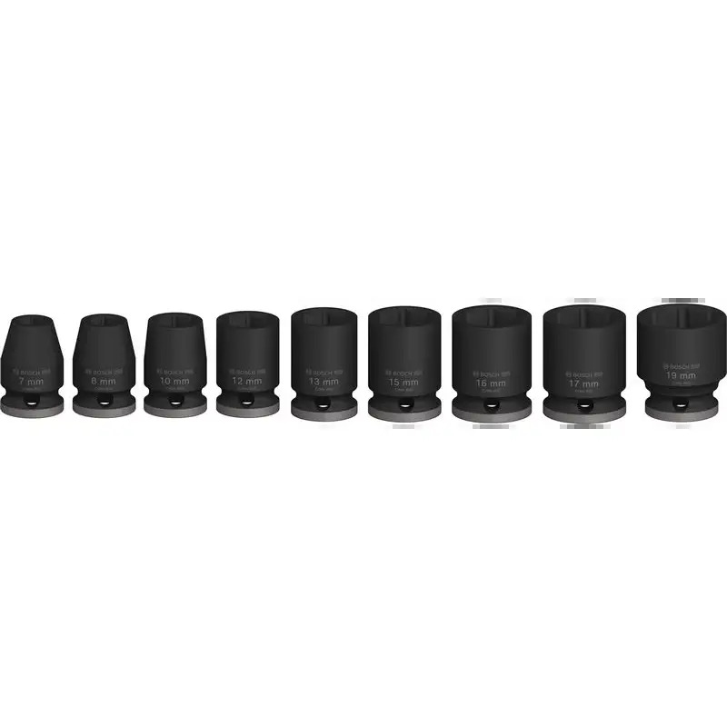 PRO Impact Socket Set, 3/8", standard, 9 peças 2608003036 Bosch PRO Impact Socket Set, 3/8", standard, 9 peças 2608003036 Bosch