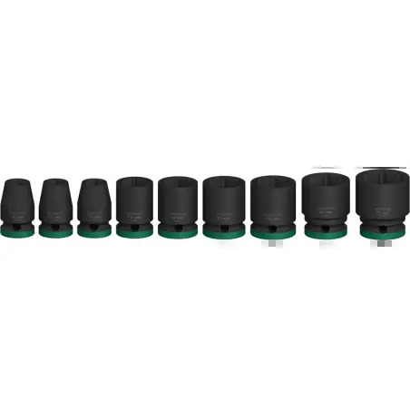 PRO Chave Impact 1/2" Standard 9-PC Set - 1220680582