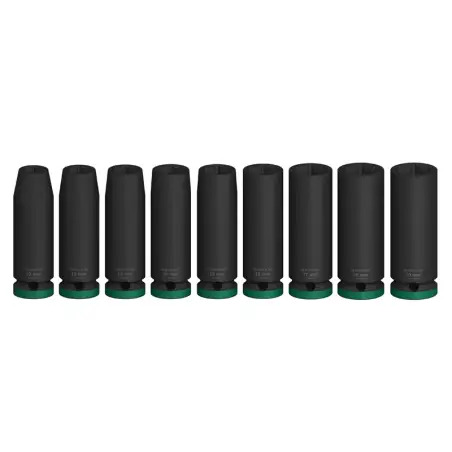 PRO Chave Impact 1/2" Longo 9-PC Set - 1220680583